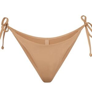 SKIMS SIGNATURE SWIM DIPPED TIE BOTTOMS | OCHRE | Size S